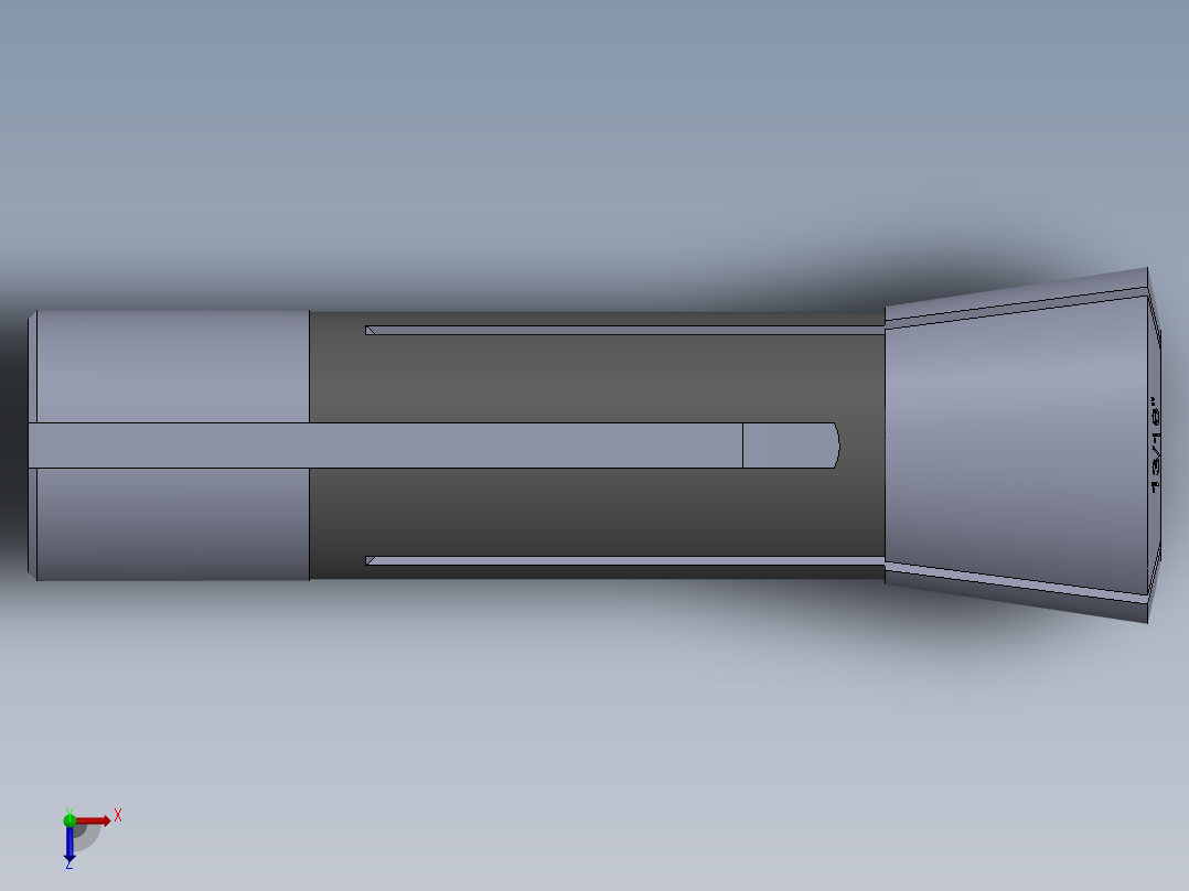 R8-夹头组-R8 COLLET 0.8125.SLDPRT俯视图