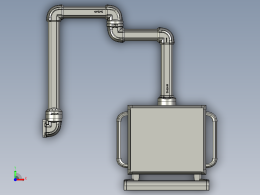 悬臂控制操控箱键盘支架-D4-垂直墙座-转角-中间连接器-转角-箱体链接器-500-200-250-300前视缩略图