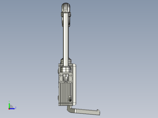 悬臂控制操控箱键盘支架-D4-垂直墙座-转角-中间连接器-转角-箱体链接器-500-200-250-300左视缩略图
