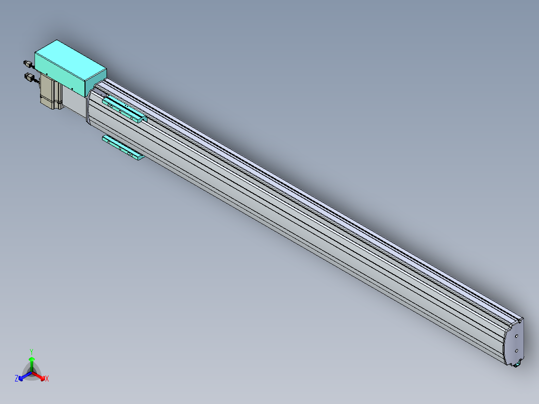 威洛博VBF同步带传动一般环境VBF14-L45-S1350-BR-ZP75-C3主视图