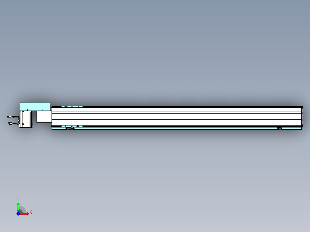 威洛博VBF同步带传动一般环境VBF14-L45-S1350-BR-ZP75-C3前视图