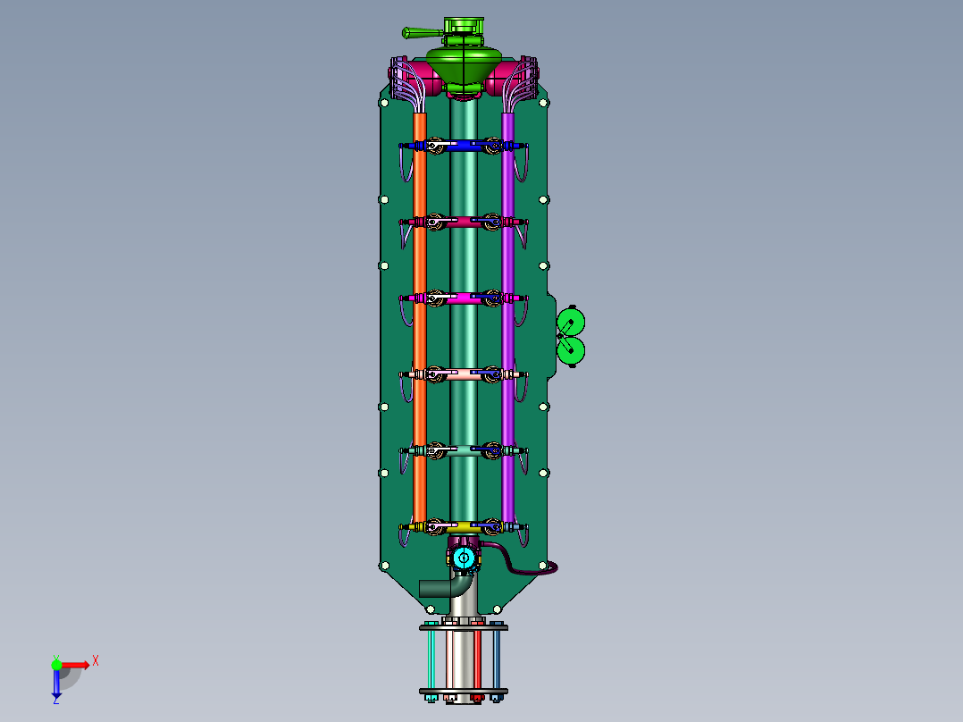 德国梅赛德斯航空引擎俯视图
