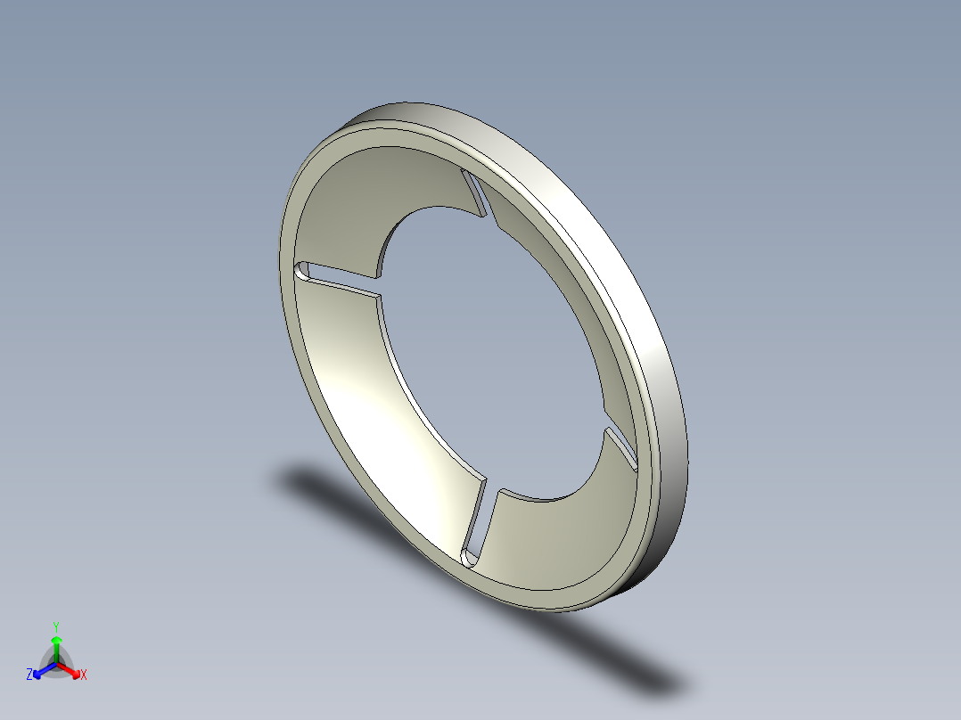 華司10.(A)-3D多系列多零件图纸模型主视图