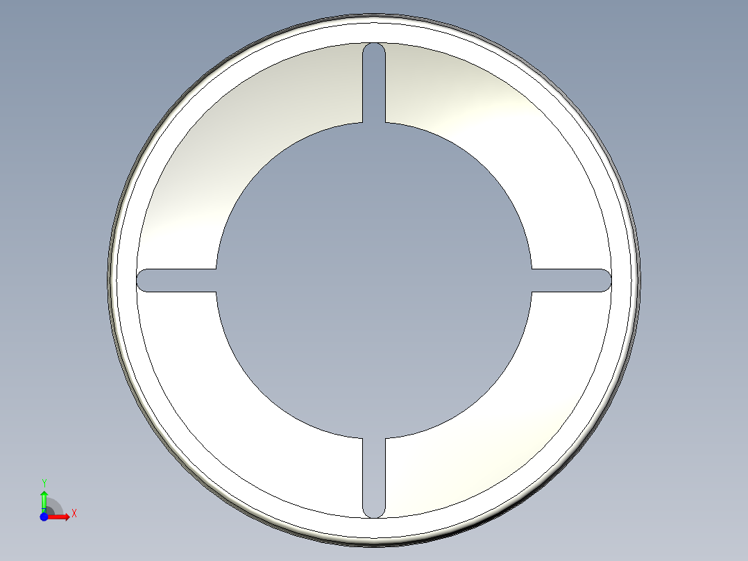 華司10.(A)-3D多系列多零件图纸模型前视图