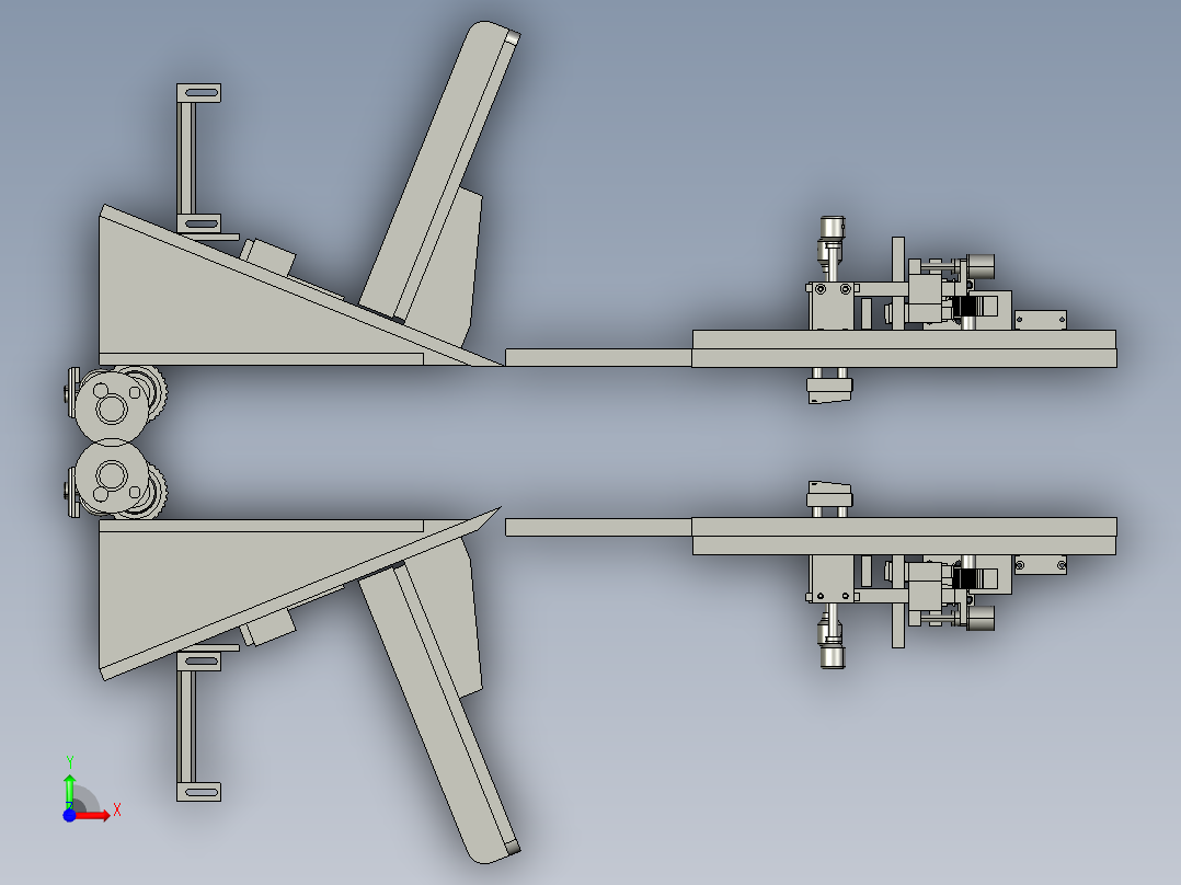 电池分类设备前视图