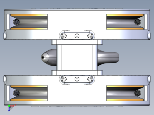 25T起重机吊钩吊具数模3D图纸 STEP格式俯视缩略图