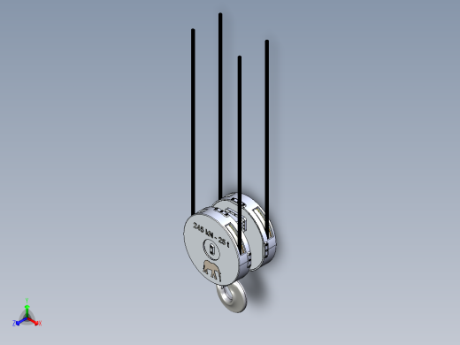 25T起重机吊钩吊具数模3D图纸 STEP格式正等轴测缩略图