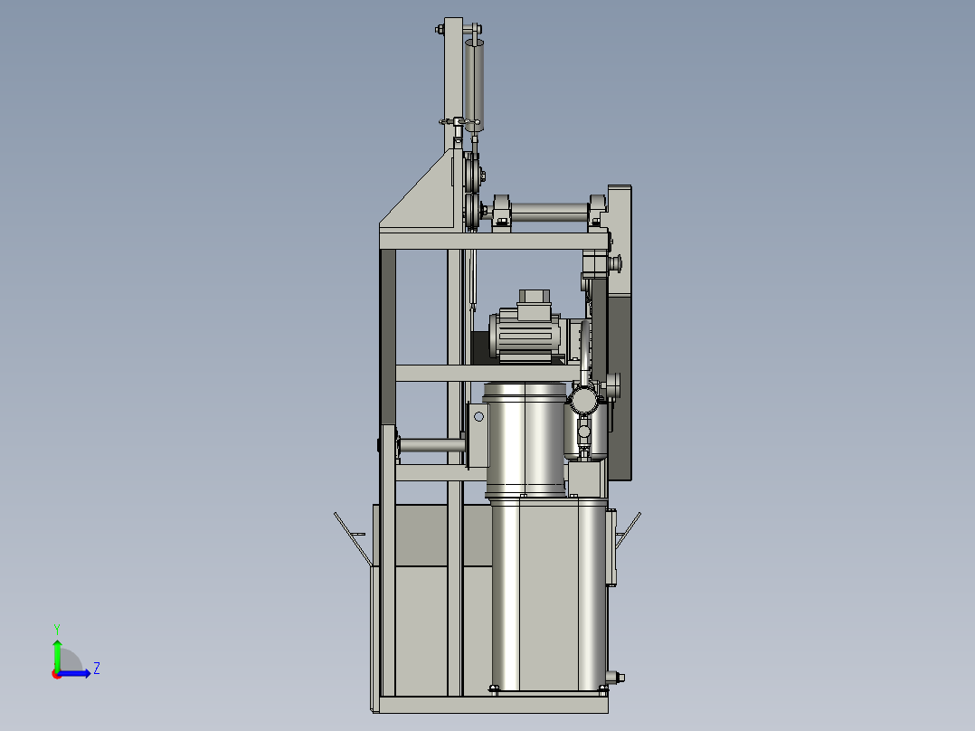 钢筋弯曲折断机左视图