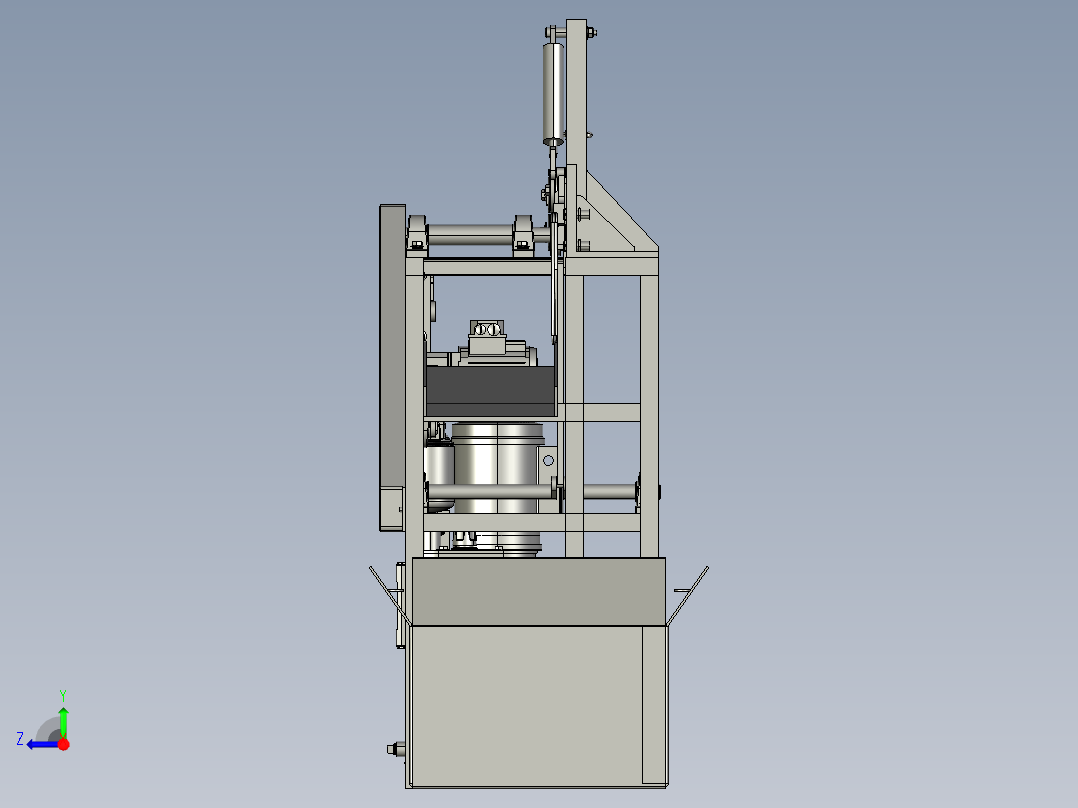 钢筋弯曲折断机右视图