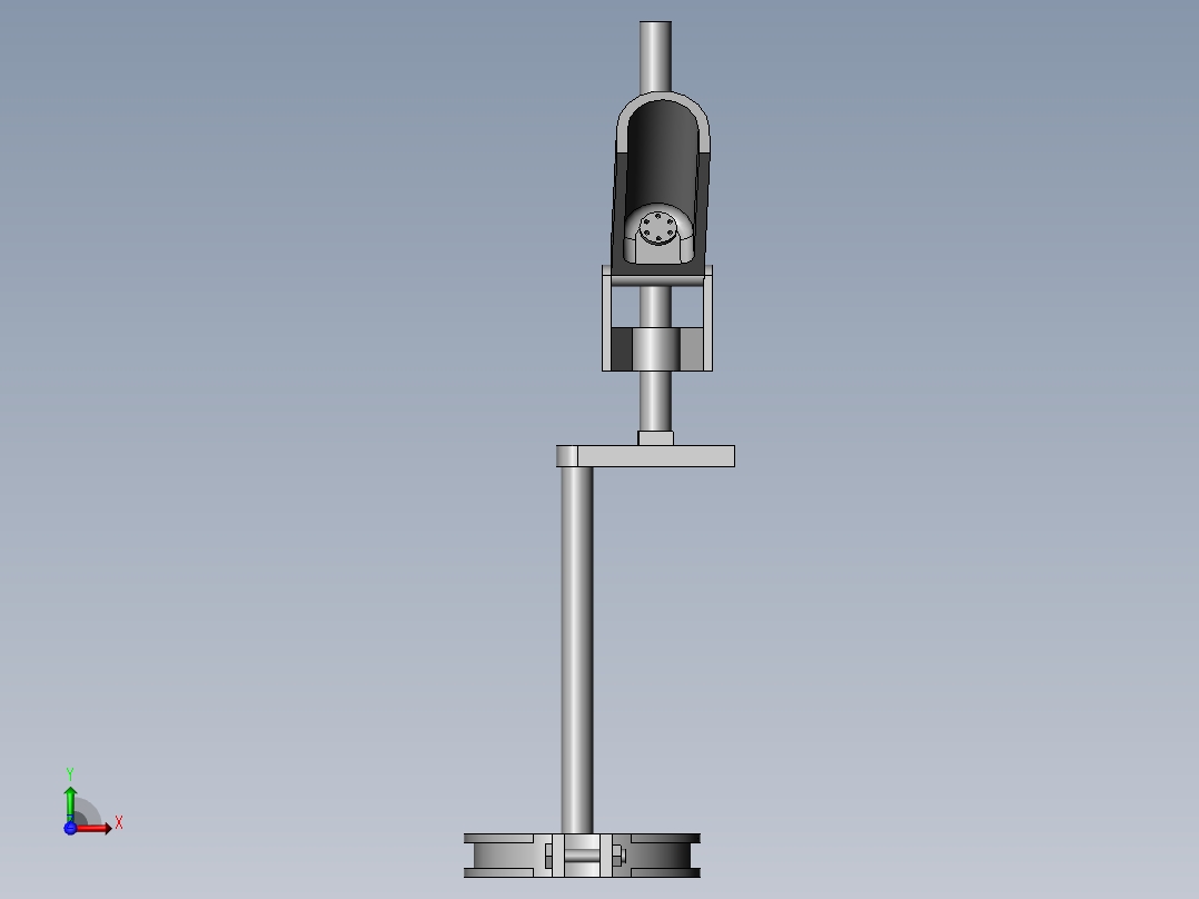智慧城市天网用监控装置前视图