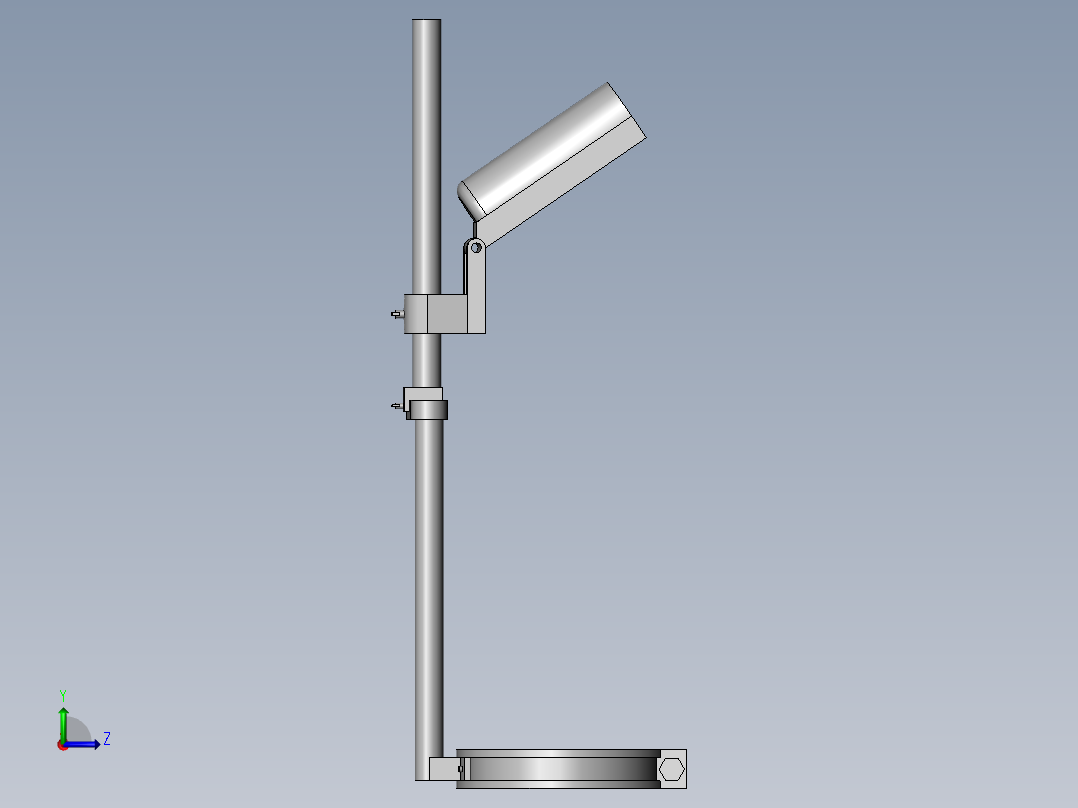智慧城市天网用监控装置左视图