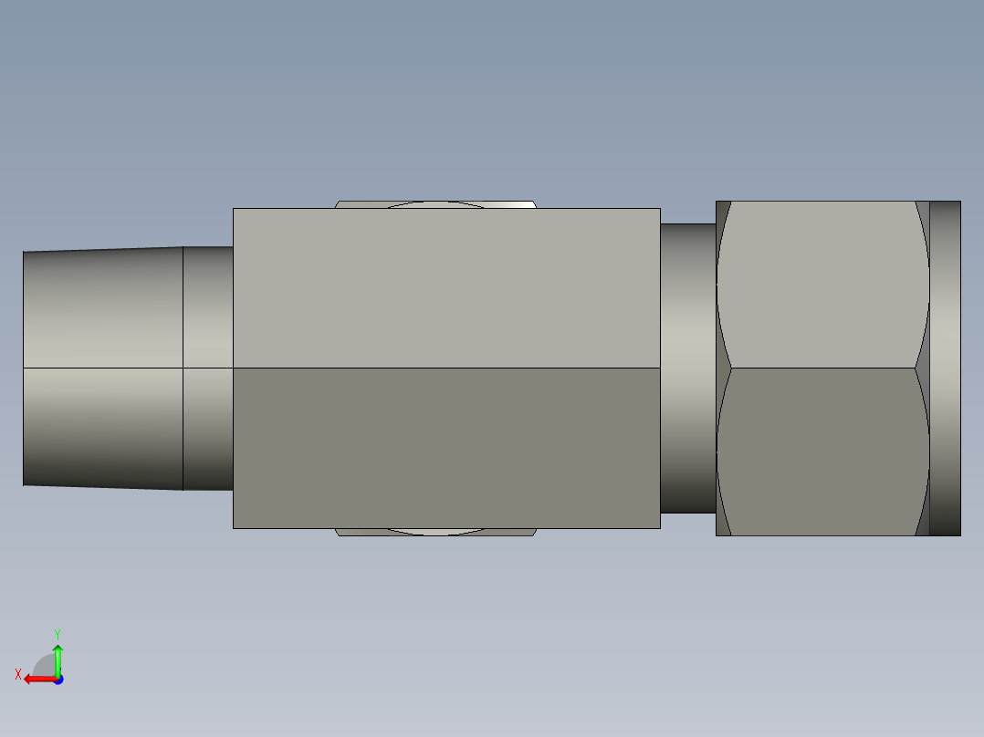 卡套式工业通用硬管接头14_rbu-s后视图