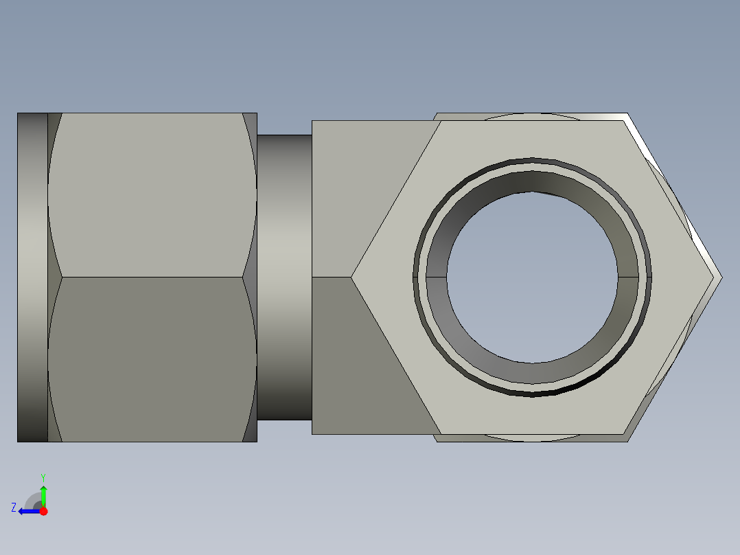 卡套式工业通用硬管接头14_rbu-s右视图