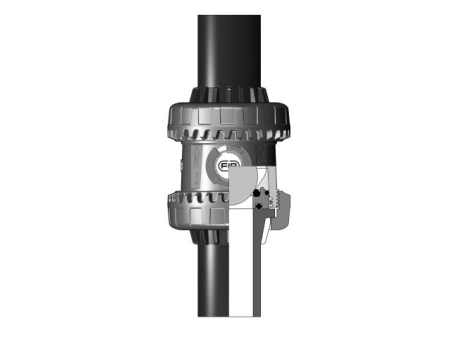 8SXEBEV EasyFit球止回阀与PE100级SDR 11男端对焊或电熔焊接（CVDE）