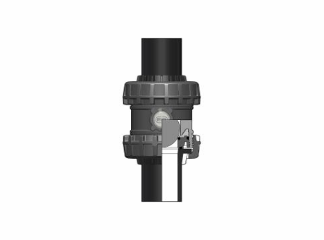 8SXEBEV EasyFit球止回阀与PE100级SDR 11男端对焊或电熔焊接（CVDE）缩略图