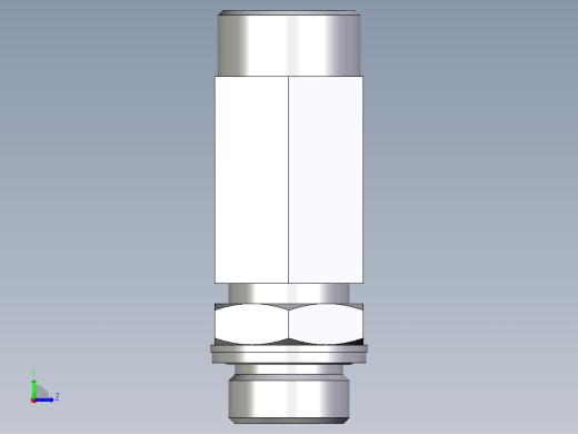 卡套式工业通用硬管接头EO_Adjustable_locknut_run_tee_LEE18LMOMDCF左视缩略图