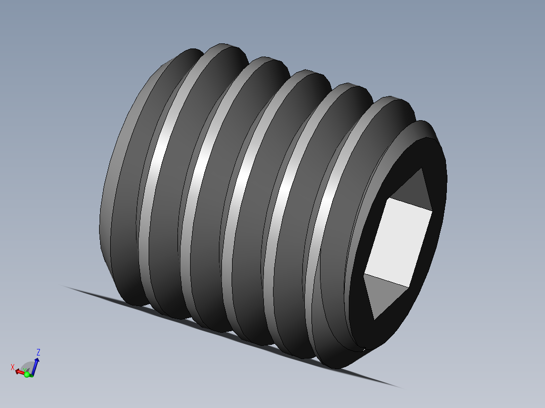 DIN 913-ISO 4026 固定螺钉-M6 L=6.SLDPRT