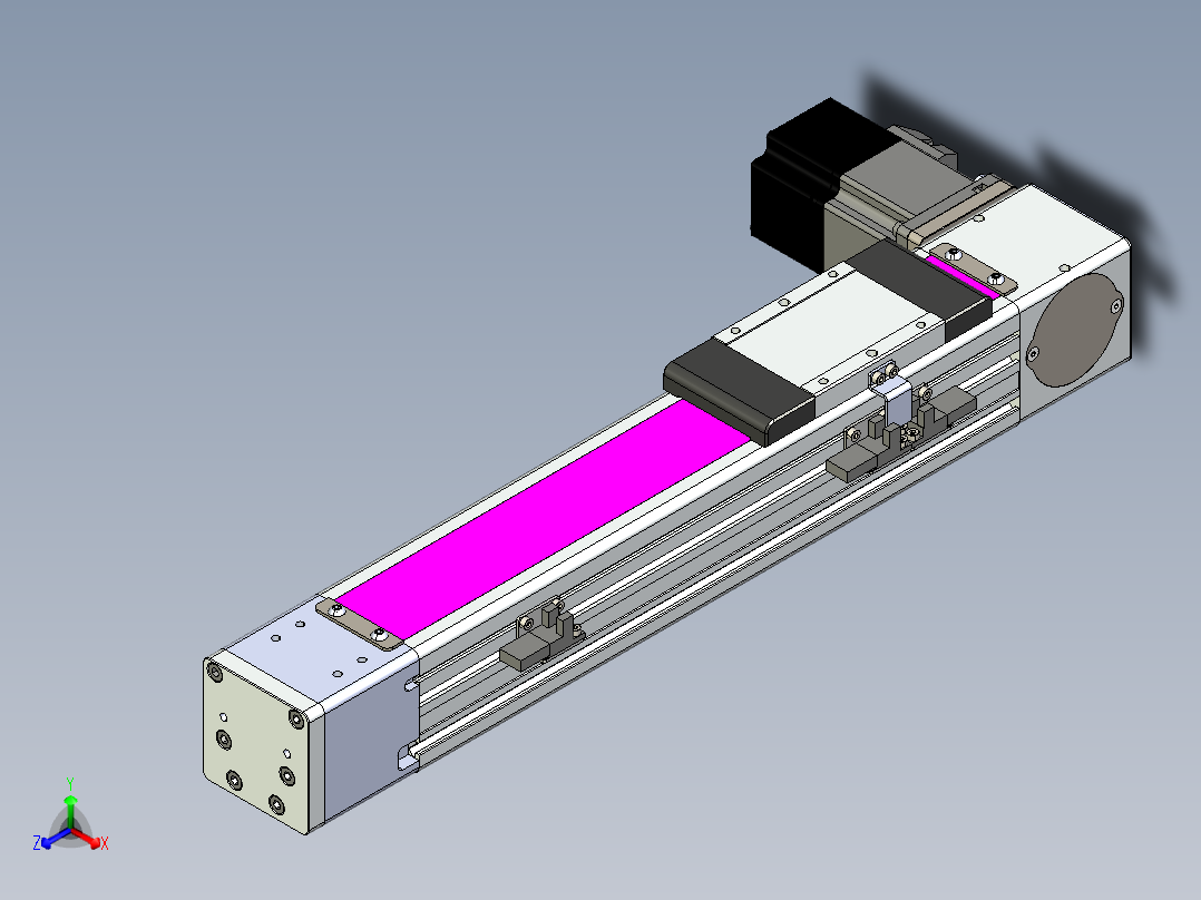 同步带滑台-欧规BC6-L120-S200-L-P40-D3主视图