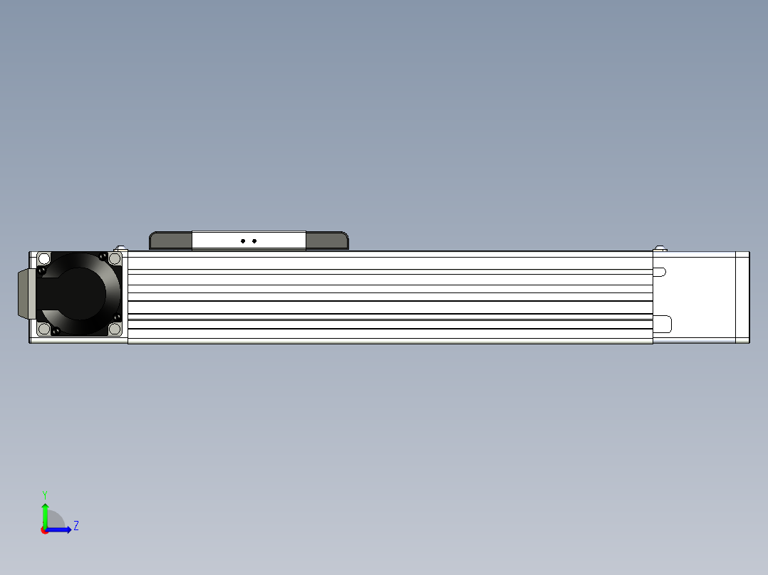 同步带滑台-欧规BC6-L120-S200-L-P40-D3左视图