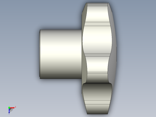 星型把手VC.192-3D多系列多零件图纸模型俯视缩略图