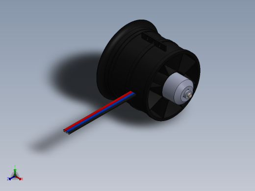 90mm风扇正等轴测缩略图