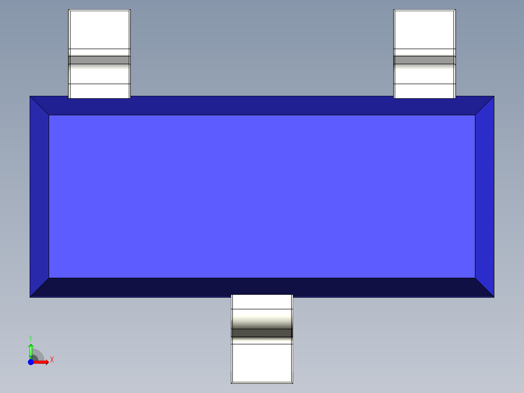 采用SOT23封装的红色、黄色、蓝色、白色和绿色LED SMD前视图