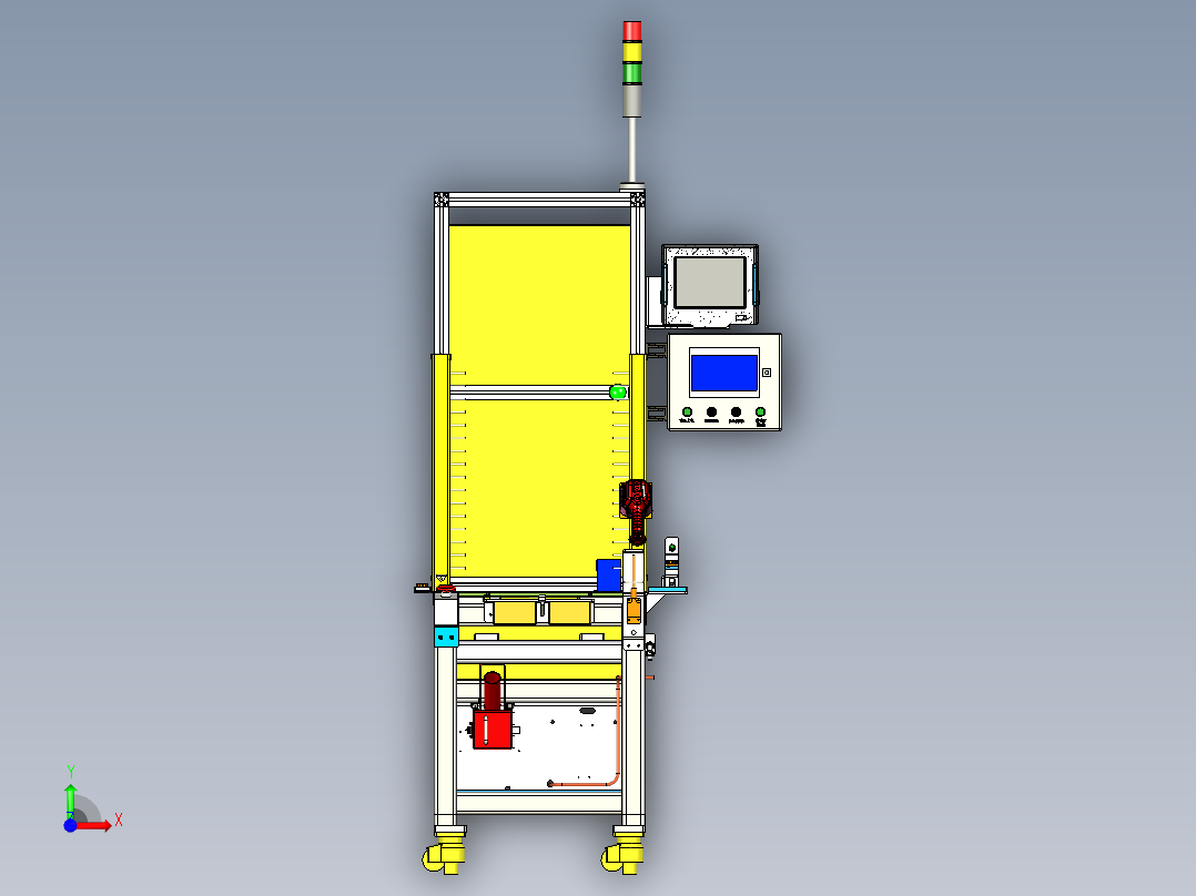 轴组铆机前视图