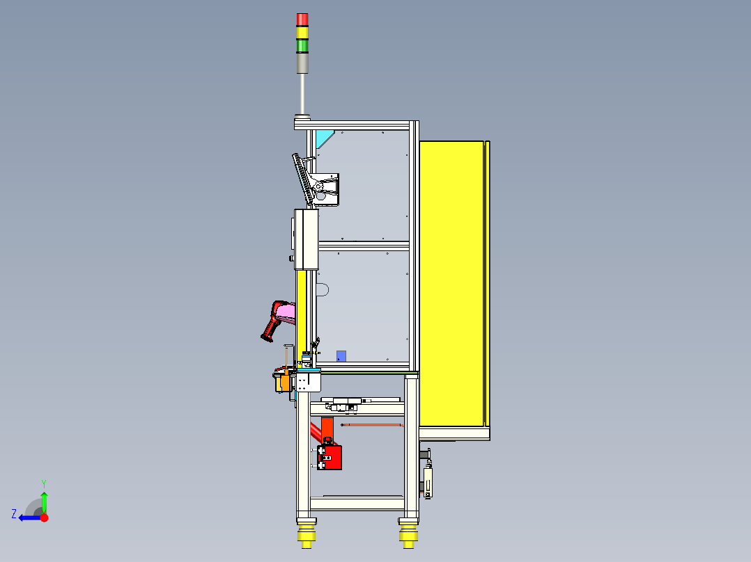 轴组铆机右视图