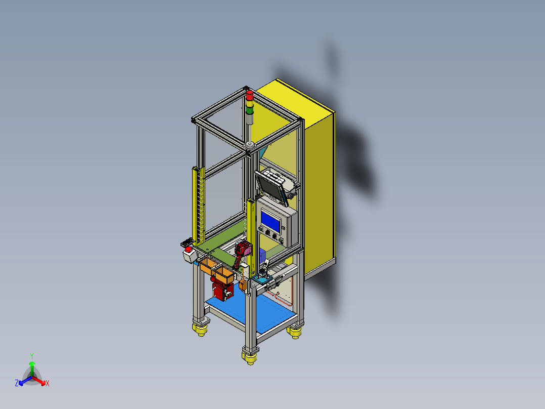 轴组铆机正等轴测图