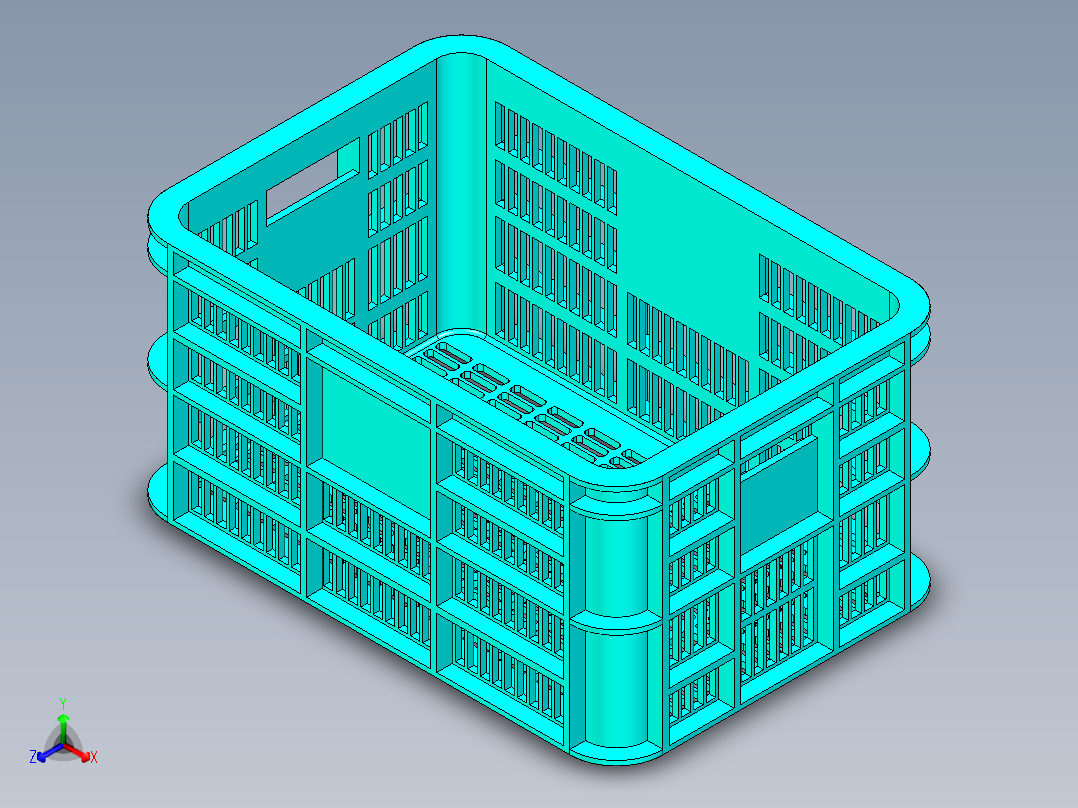 篮子2正等轴测图
