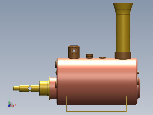 卧式燃气锅炉前视缩略图