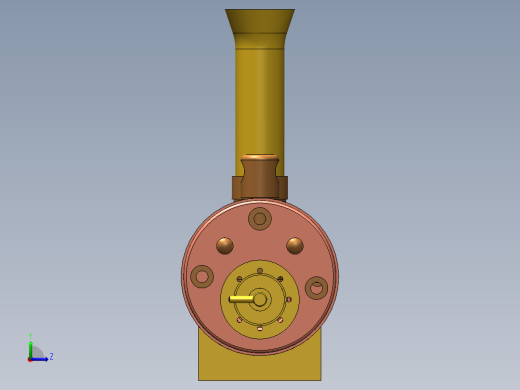 卧式燃气锅炉左视缩略图