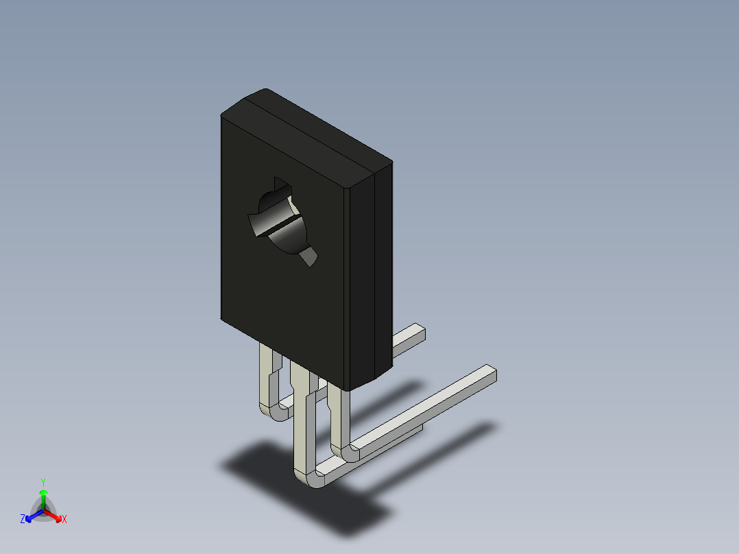 TO-225AA-HB正等轴测图