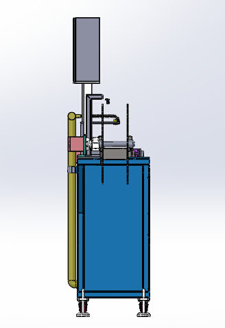 冷却收卷生产线（sw18可编辑+工程图+bom）