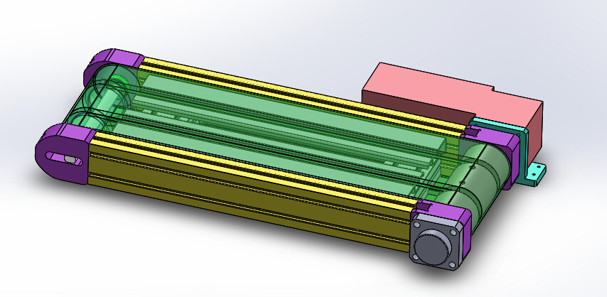 冷却收卷生产线（sw18可编辑+工程图+bom）