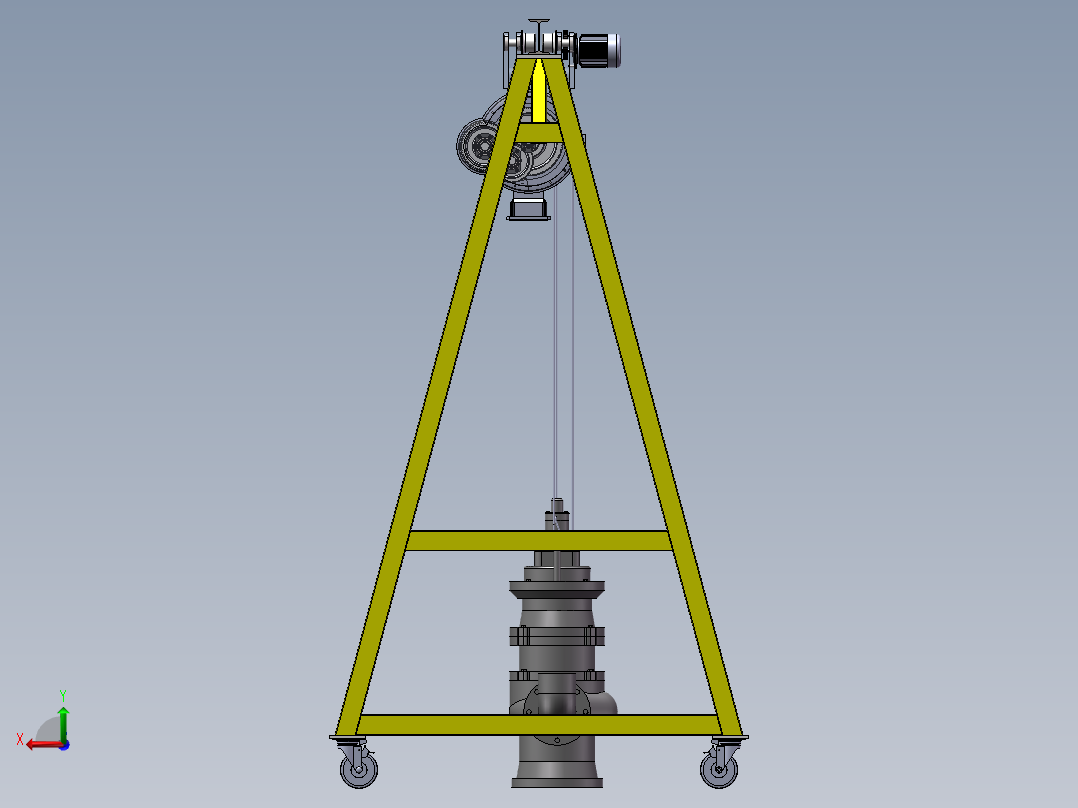 潜水泵提升装置sw19可编辑后视图