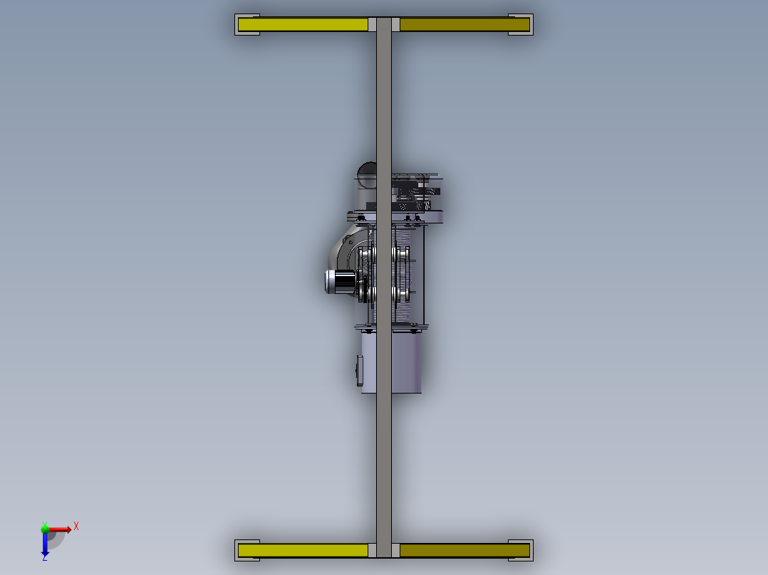潜水泵提升装置sw19可编辑俯视图