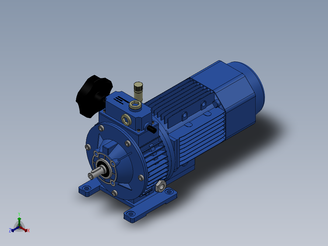 UD机械无级变速机 B3型8款正等轴测图