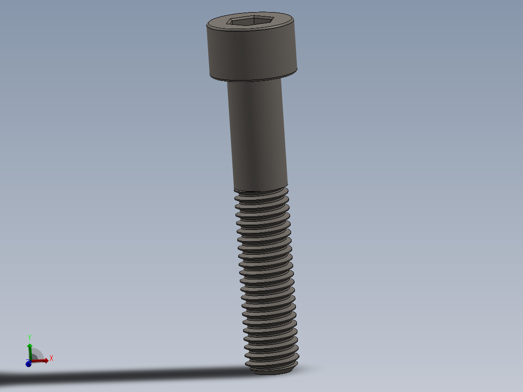 Screw_DIN_912_M8x45_A2.SLDPRT公制内六角螺钉主视图