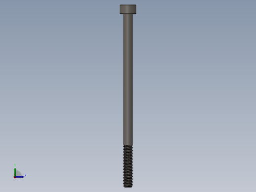 Screw_DIN_912_M5x90_A2.SLDPRT公制内六角螺钉左视缩略图