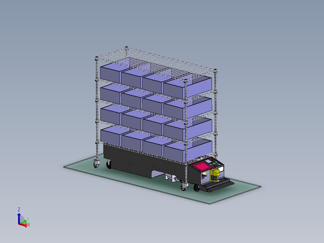 潜伏式AGV配料架AGV搬运小车