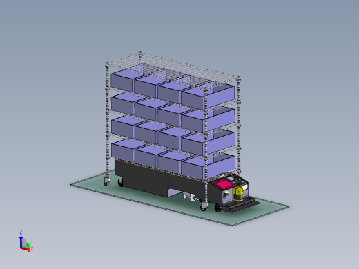 潜伏式AGV配料架AGV搬运小车
