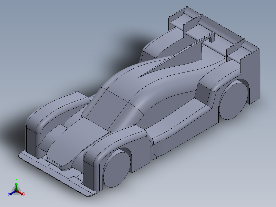 汽车尾翼(49)正等轴测图