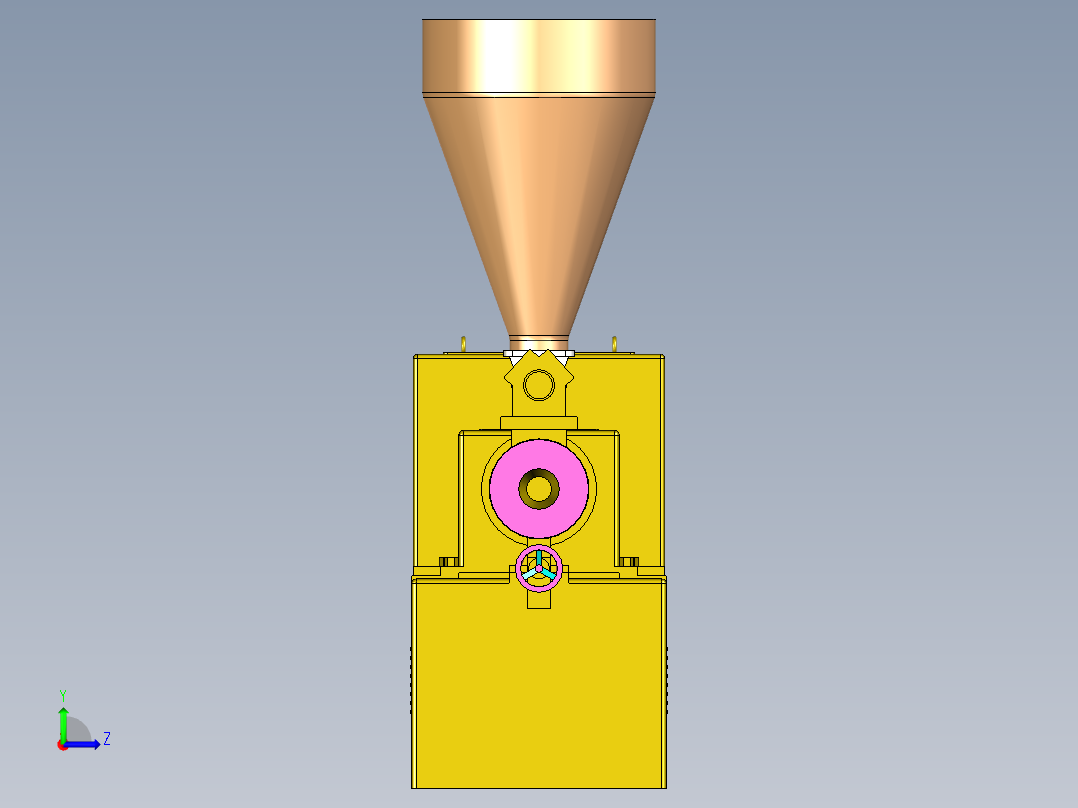 双螺杆挤出机左视图