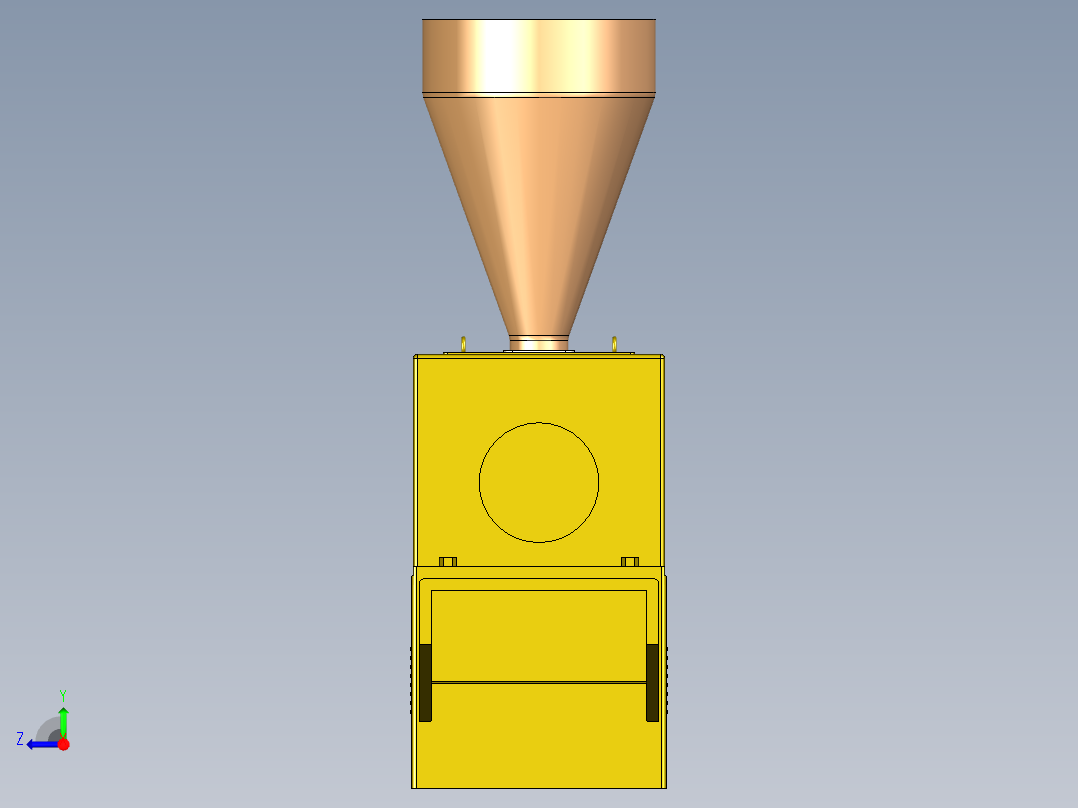 双螺杆挤出机右视图