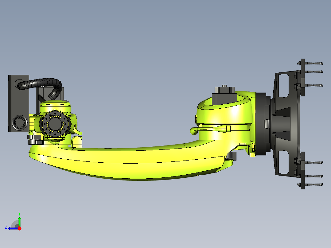 KUKA KR 100 R3500 press (KR QUANTEC)机器人右视图