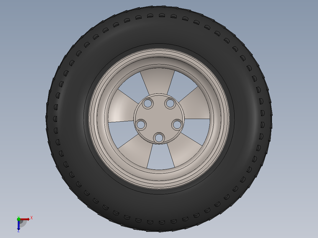 轮胎、车轮、轮毂(23)俯视图