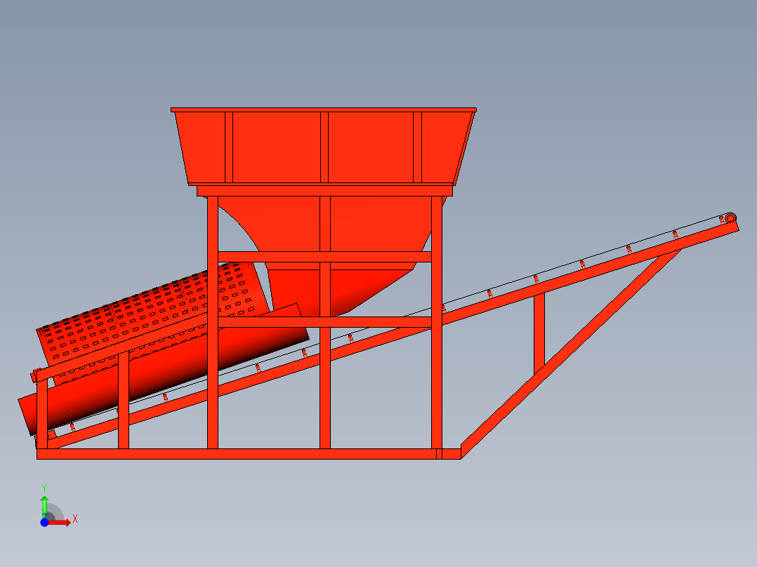 B3003879-振动筛机前视图