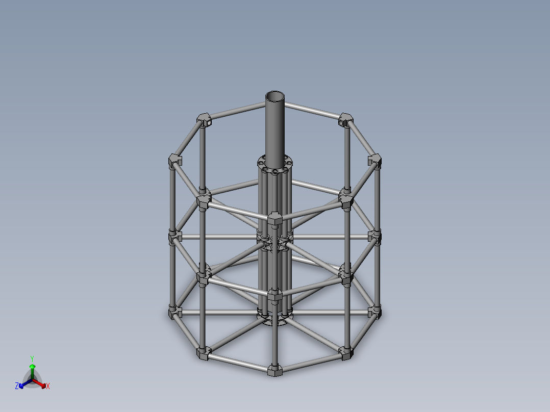 特斯拉线圈正等轴测图
