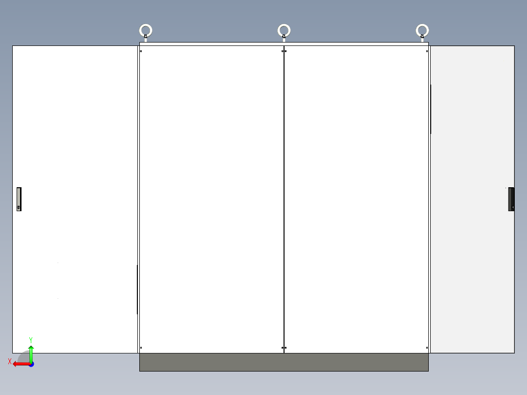 双电源风机消防控制柜后视图